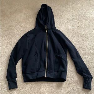 Lululemon black zip up hoodie size 10